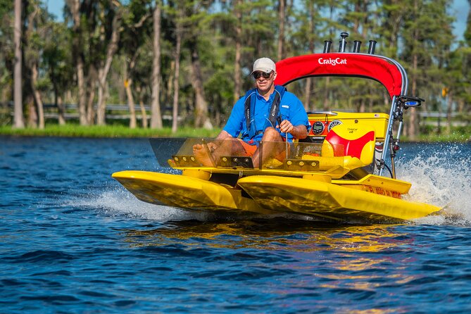 Tour of Lakes Escape by Personal Catamaran - Guides Commentary and Expertise