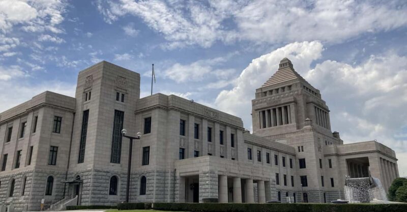 Tour of Three Major Tourist Attractions in Akasaka, Tokyo - National Diet Building: Architectural Splendor