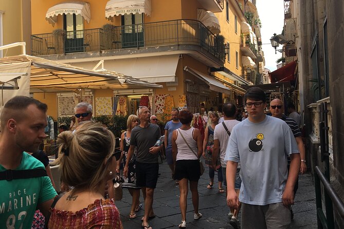 Tour Positano Photo Stop With Free Time in Sorrento&2hrs Pompeii - Booking Information