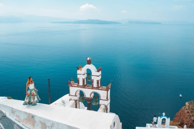 Tour Santorini With a Professional Photographer - Panoramic Views From Profitis Ilias Monastery
