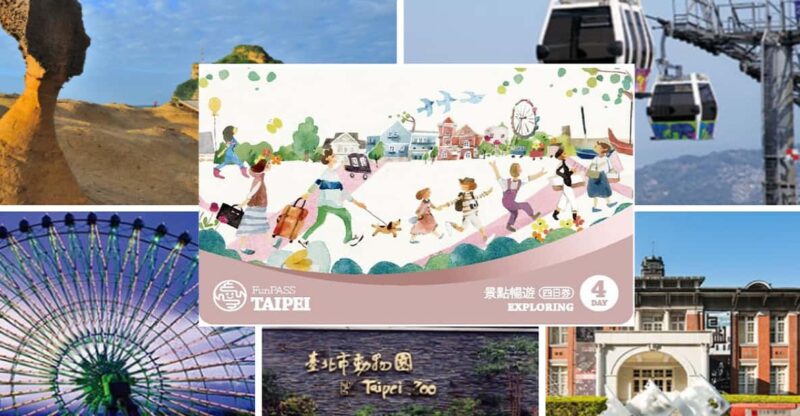 TPE Pickup: Exploring Pass - 30 Attractions & Transport Card - Key Points