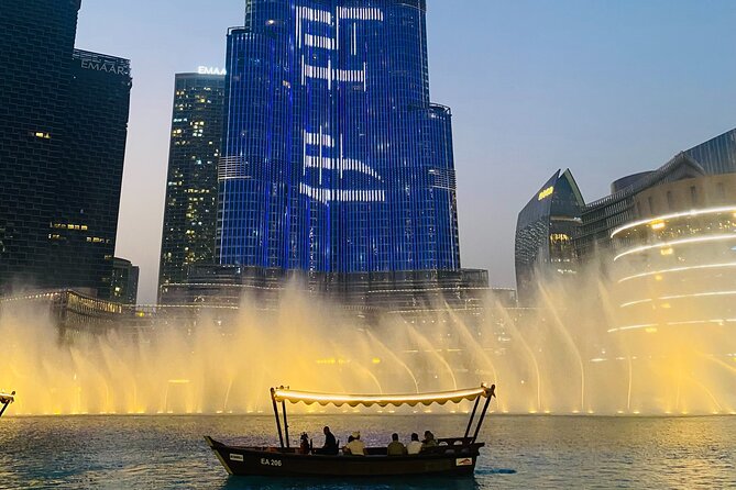 Traditional Abra Ride and Dubai Fountain Show at Burj Lake - Exploring the Burj Lake Area