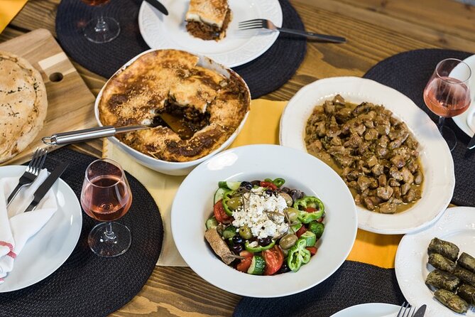 Traditional Greek Cooking Class and Lunch or Dinner With an Acropolis View - Inclusions and Amenities