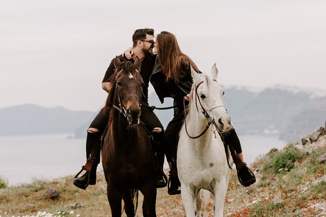 Traditional Greek Village and Caldera Cliff Horse Riding Tour - Capped Group Size Guarantee