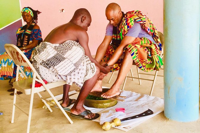 Traditional Naming Ceremony for African Diasporas in Kumasi - Kente Weaving Workshop