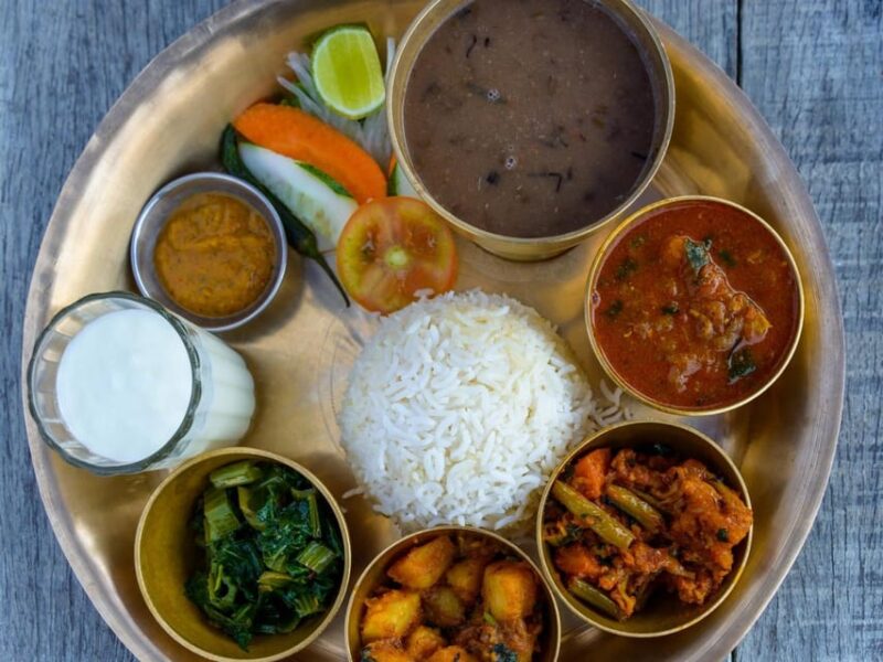 Traditional Nepali Thali Dining at AtomiX Bar and Grill - Nepali Thali Menu