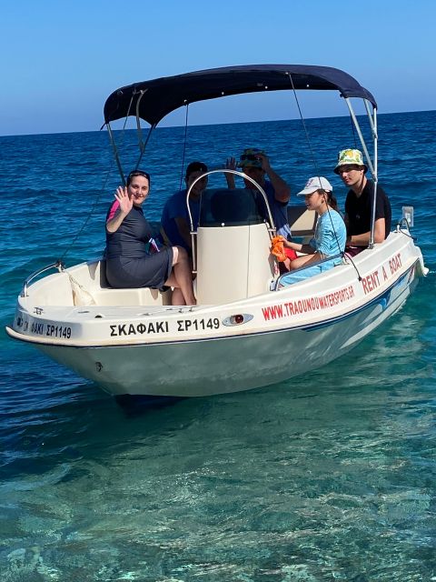Traganou Beach: Small Boat Rental Without License - Island Hopping and Coastal Exploration