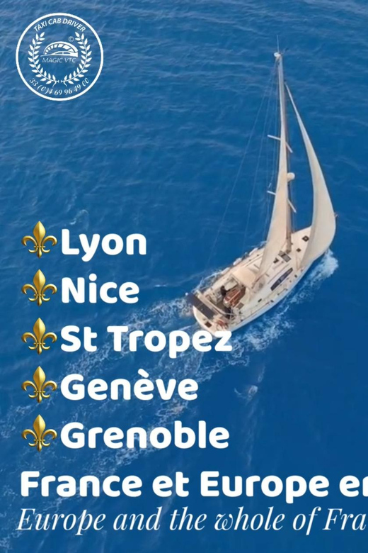 Transfer From Saint-Tropez to Nice | Taxi VTC Cab Driver - Key Points