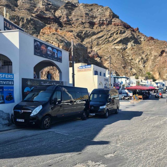 Transfer From Santorini Ferry Port to Airport (Jtr) - Booking Information