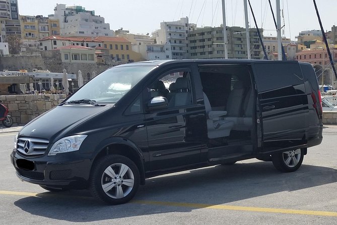 Transfer Heraklion Airport to ANISSARAS Area up to 7 Customers - Meeting the Driver and Pickup Details