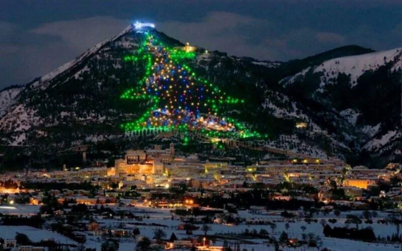 Transfer to Gubbio - Worlds Largest Christmas Tree