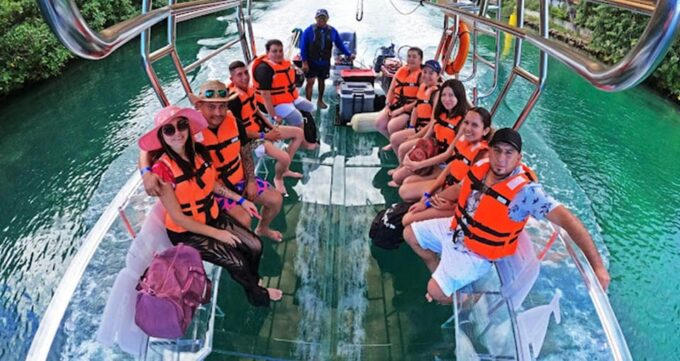 Transparent Boat Ride With Beer in Cancun - Boat Ride Duration