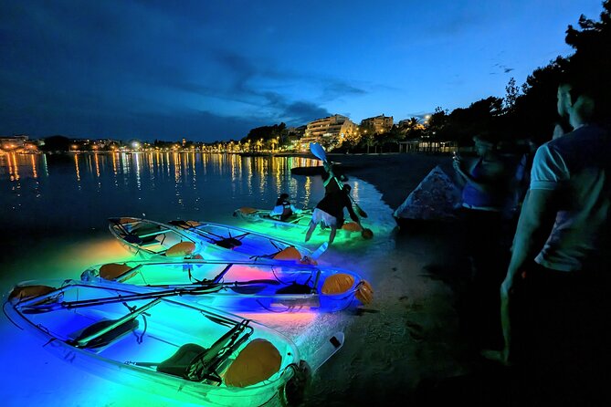 Transparent Kayak Glow Tour in Split - Night Glow Ambiance