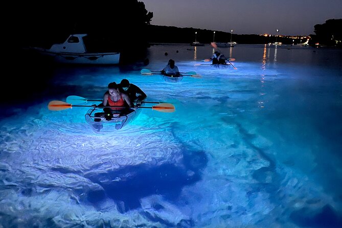 Transparent Kayak Night Glow Experience From Pula - Whats Included in the Tour