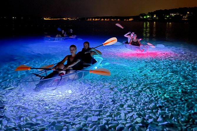 Transparent Kayak Night Glow Experience From Pula - Transparent Kayaks With LED Lighting