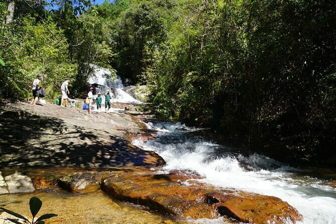 Trekking Tour to Hidden Waterfall & Sturgeon Farm for dog-lovers - Key Points