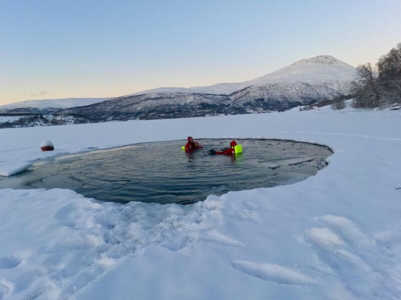 Tromsø: Arctic Ocean Floating Camp Rescue Suit Swimming - Itinerary and Experience