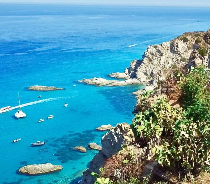 Tropea Exclusive Sailing Boat Cruise - the Coast of the Gods - Grotta Dello Scheletro and Spiaggi Di Riaci