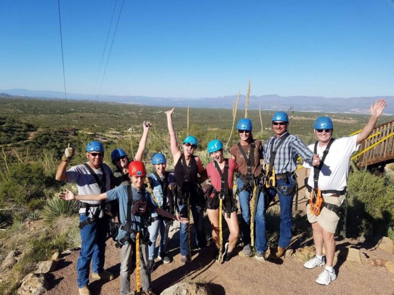Tucson: 5-Line Zipline Course in the Sonoran Desert - Group Size