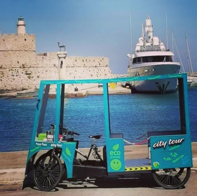Tuktuk 4seat Electric Bicycle Bus Rhodes 30 Min City - Key Points