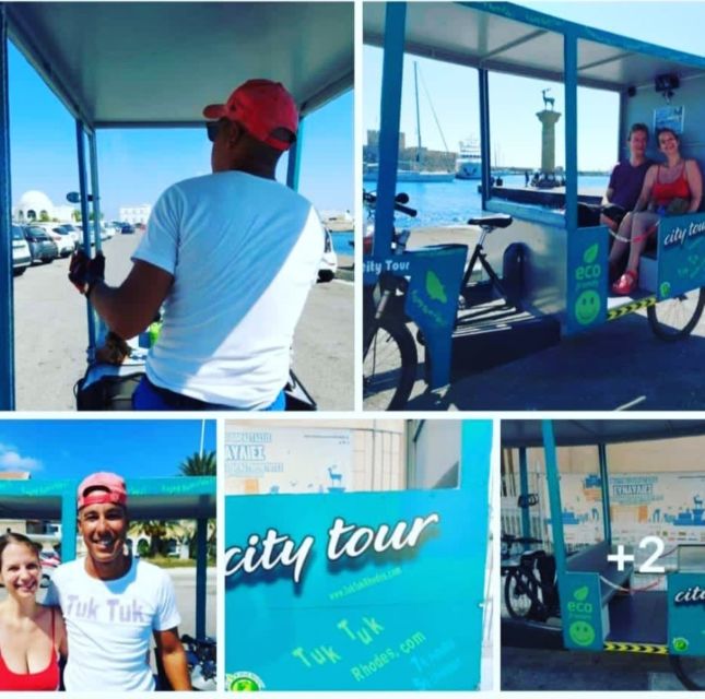 Tuktuk 4seat Electric Bicycle Bus Rhodes 30 Min City - Booking Information