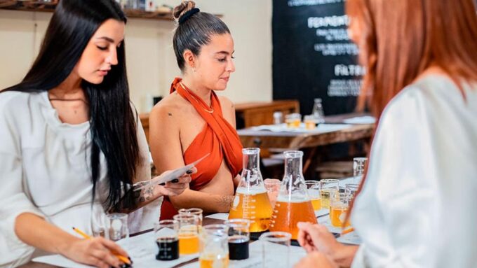 Tulum Beer School and Create Your Own Beer - Canning and Labeling Your Craft Beer