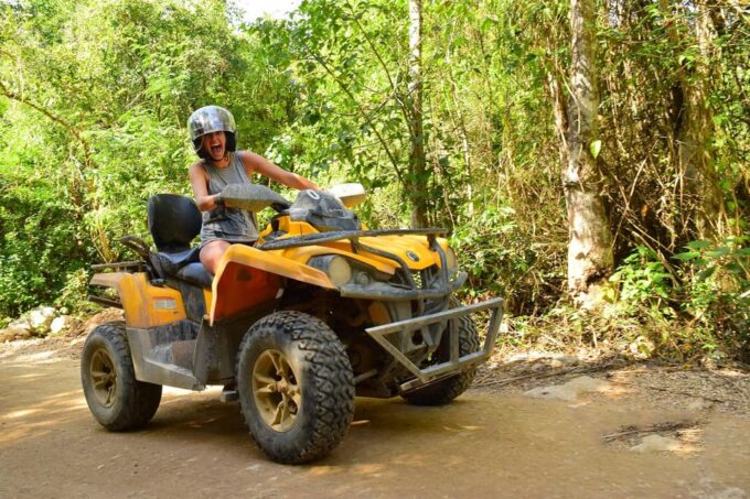 Tulum: Can-Am 450 ATV, Ziplines and Underground Cenote - Underground River Swim