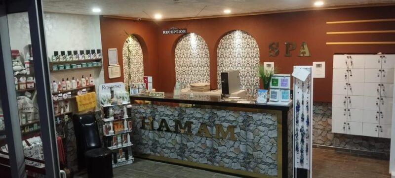Turkish Bath and Aloevera Massage Dr. Fish With Transfers. - Sauna Preparation