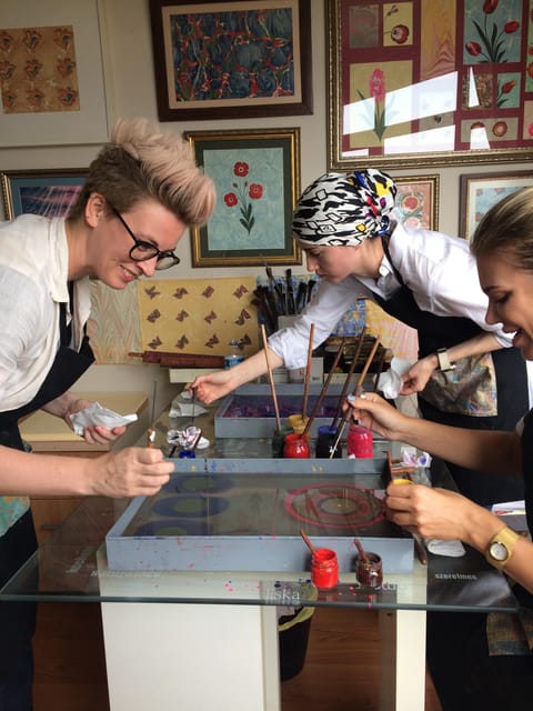 Turkish Marbling Paper Ebru Art Workshop - Class Content