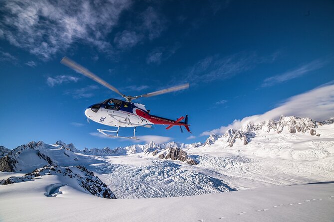 Twin Glacier Helicopter Flight From Franz Josef - Snow Landing and Up-Close Views