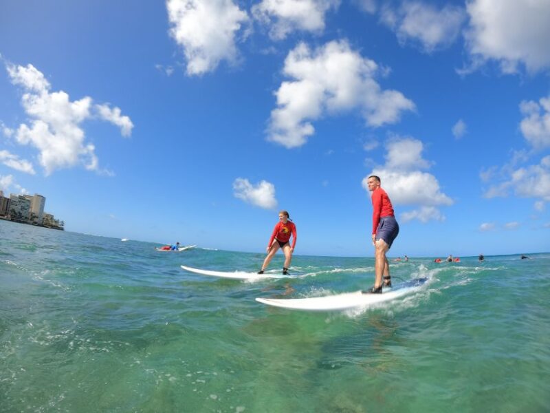 Two Students to One Instructor Surfing Lesson in Waikiki - Equipment and Safety
