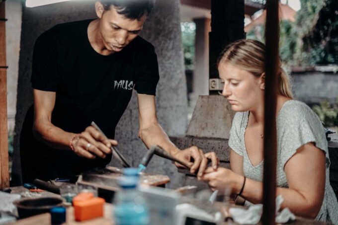 Ubud: 2-Hour Make Your Own Silver Jewellery Class - Personalized Creations