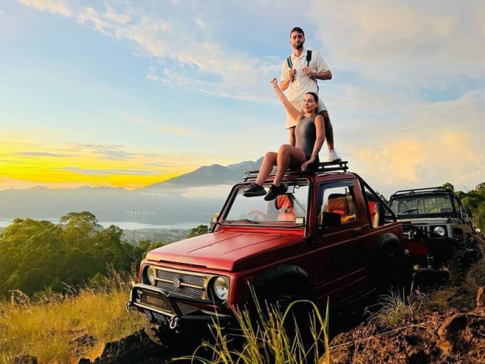 Ubud: Mount Batur Jeep Sunrise and Natural Hot Spring Tour - Experience a Sunrise Jeep Tour