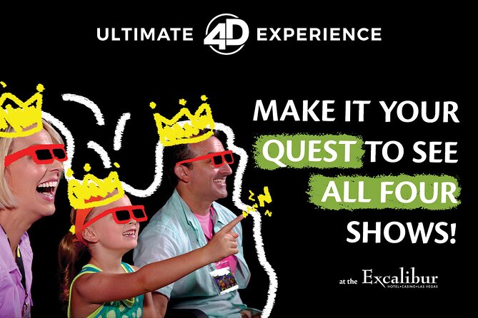 Ultimate 4D Experience at the Excalibur Hotel and Casino - Accessibility and Pickup Logistics