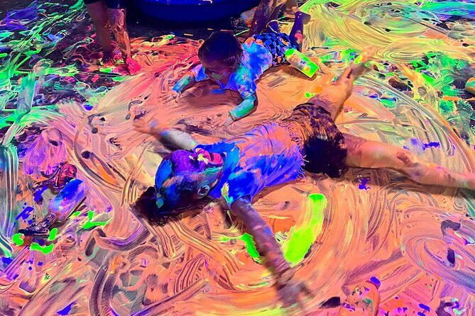 Ultimate UV Paint Party in Maleny for Ages 18 months and above - An Overview of the Glow-in-the-Dark Painting Experience