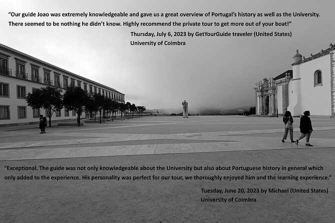 University of Coimbra - More Complete and Private Visit, Ticket Included - Meeting and End Points