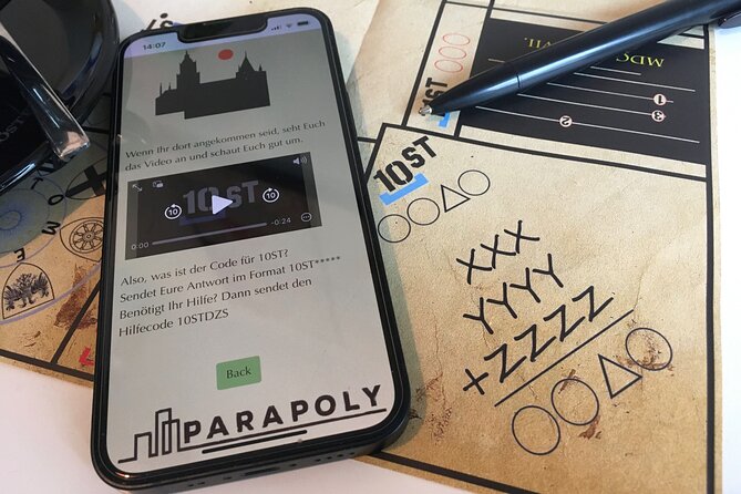 Urban Adventure Game in Frankfurt With an App - Game Logistics and Timings