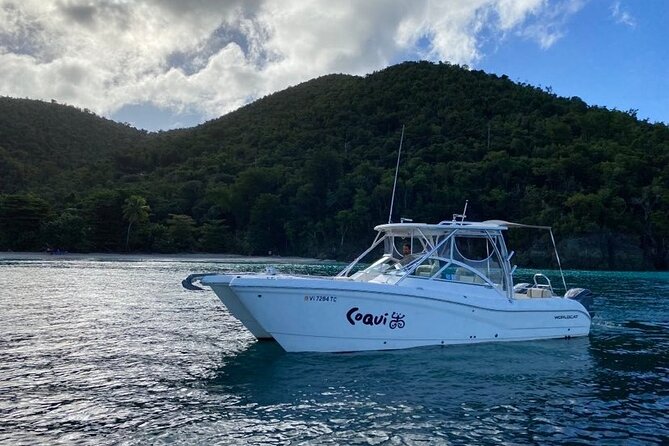 USVI Private Charter Aboard Coqui - up to 8 Guests - Pricing and Group Size Options