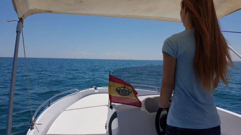 Valencia: Boat Rental Without a License Poblafarnals Beach Club - Meeting Point Location