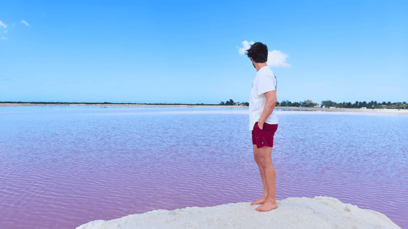 VALLADOLID: LAGARTOS RIVER + THE PINK LAKES + EK'BALAM + CENOTE - Climb Ek Balam Ruins