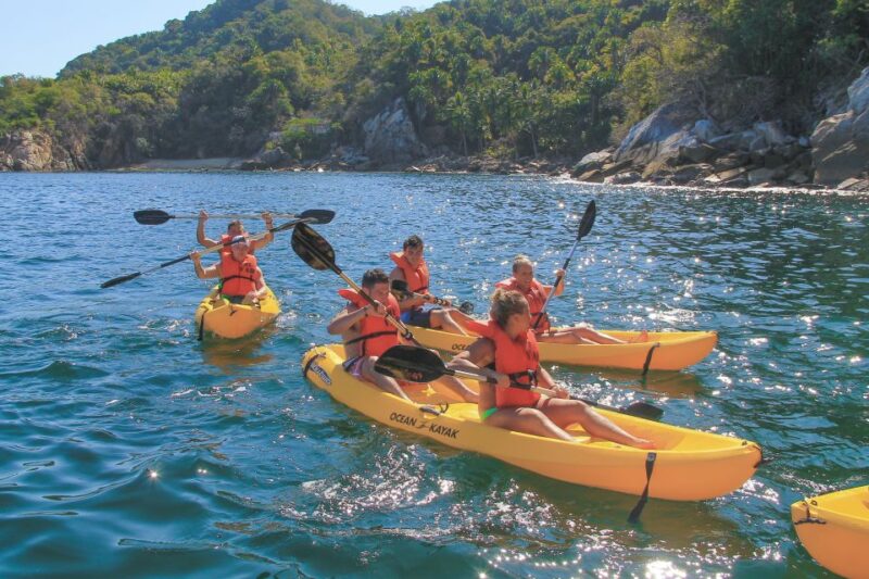 Vallarta: Yelapa Waterfall & Majahuitas Snorkel Adventure - Snorkeling and Kayaking at Majahuitas Cove
