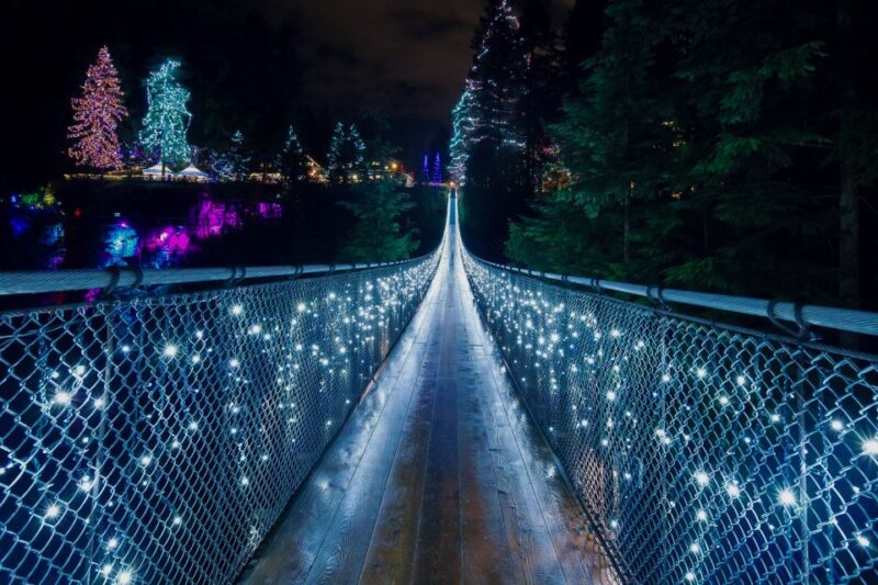 Vancouver and Capilano Suspension Bridge Canyon Lights - Pickup and Drop-off Locations