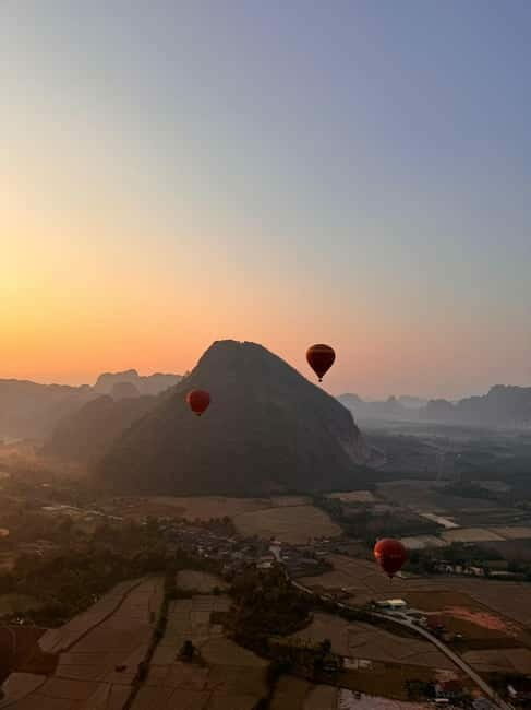Vang Vieng: Hot Air Balloon Ride with City Hotel Pickup - Key Points