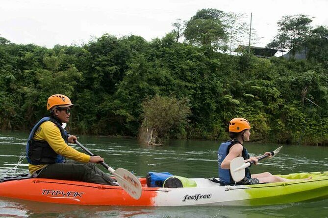 Vang Vieng Kayaking Fun Rapid and Float Tour - Key Points