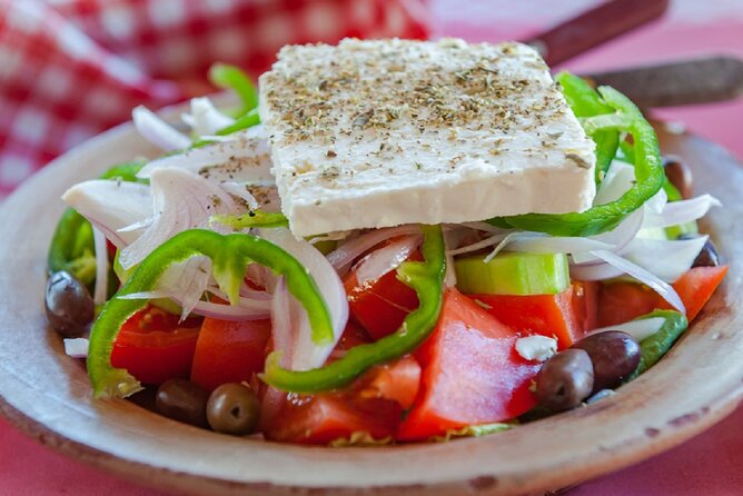 Variety of Greek Meze With Maria - Authentic Greek Salad and Dips