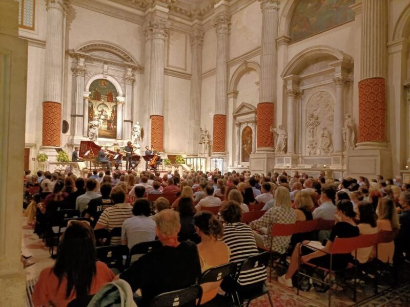 Venice: Interpreti Veneziani Concert at Church of San Vidal - Audience Engagement