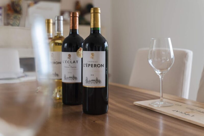 Vérac: Château L'Éperon Wine Tasting and Masterclass - Tasting Experience