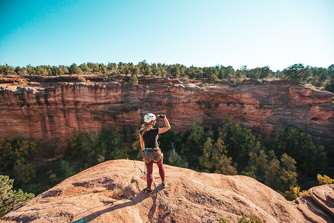 Via Ferrata / Rappel Adventure in East Zion - Rappelling Down Cave Lakes Canyon