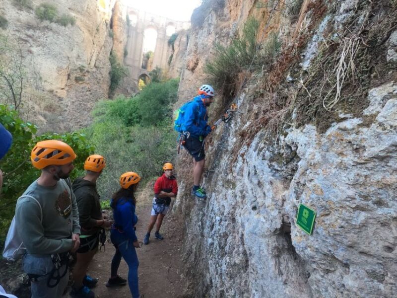 Via Ferrata Tajo De Ronda With Transfer From Costa Del Sol - The Via Ferrata Climb