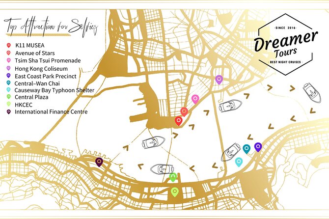 Victoria Harbour Yacht Night Cruise - DREAMER - Meeting and Pickup Details